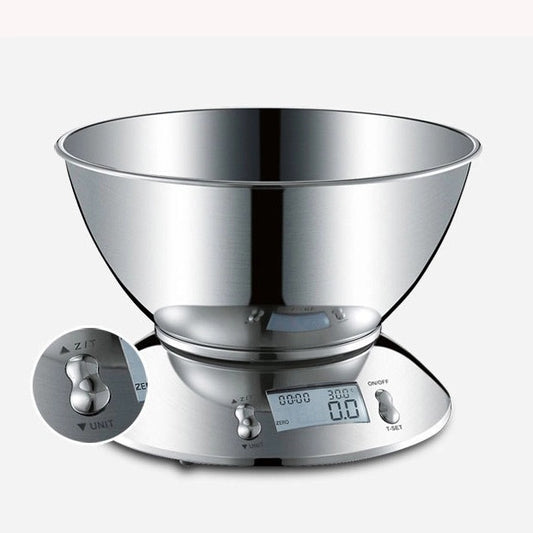 Electronic Kitchen Scale Stainless Steel Peeled Fruit Scale Baking Weighing Balance Scale